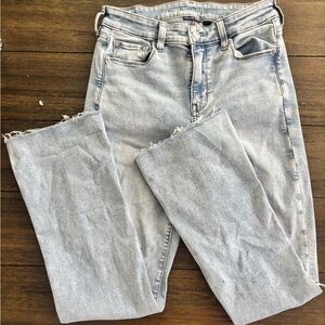 American Eagle Outfitters High Rise Light Wash Jeans
